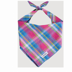 Colorful Plaid Bandana (Color: Colorful Plaid, size: small)