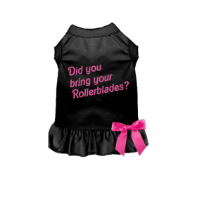 Did You Bring Your Rollerblades? Dog Dress (size: XL)