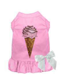 My Favorite Chewy Vuitton Ice Cream Dress (Color: Pink, size: small)