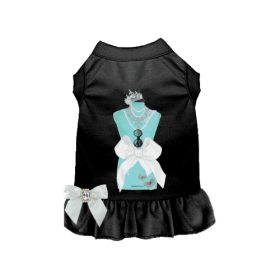 Sniffany & Co Princess Dog Dress (Color: Black, size: X Small)