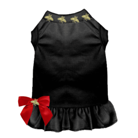 Studded Bee Dress (Color: Black, size: X Small)