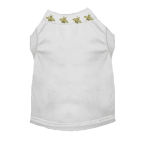 Studded Bee Tee (Color: White, size: X Large)