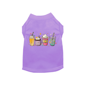 Easter Bunny Fun Dog Dress and Tee (Color: Lavender, size: X Small)