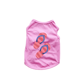 Flipflop Tank Top (Color: Pink, size: X Small)