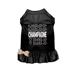 Champagne Vibes Dog Dress (size: medium)