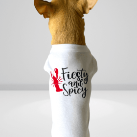 Feisty & Spicy Dog Tee (size: small)