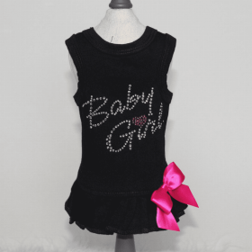 Baby Girl Dress (Color: Black, size: XXS)