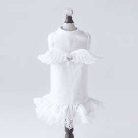 Lil Angel Dress (Color: White, size: XXS)